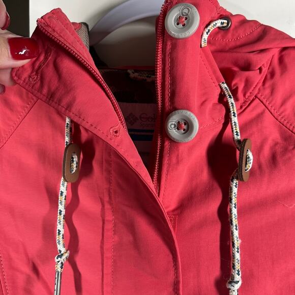 Columbia Women's South Canyon Creek Anorak Jacket Sm Water Resistant Nylon Hike - Picture 8 of 16